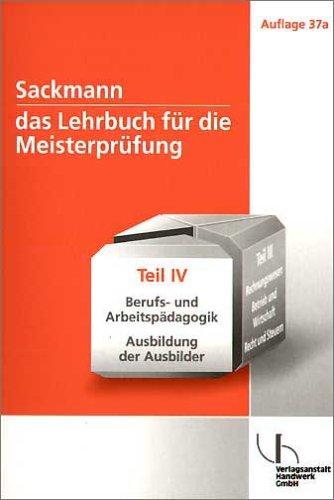 Sackmann 4 - Das Lehrbuch für die Meisterprüfung