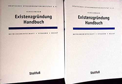 Existenzgründung Handbuch: Betriebswirtschaft, Steuern, Recht. Mit begleitender Software. Grundwerk mit Grundversion CD-ROM-Datenbank