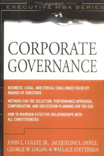 Corporate Governance (McGraw-Hill Executive MBA Series)