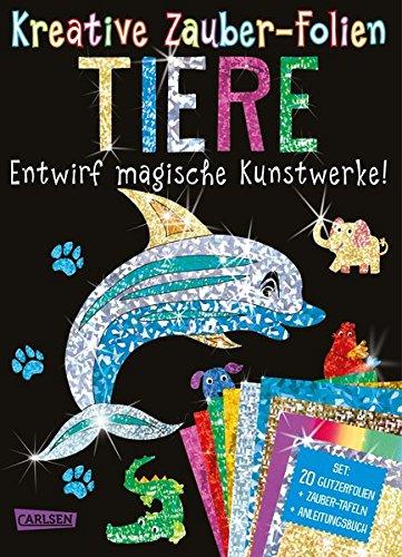 Kreative Zauber-Folien: Tiere: Set mit 10 Zaubertafeln, Folien und Anleitungsbuch