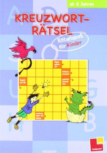 Kreuzworträtsel. Rätselspaß für Kinder - blau