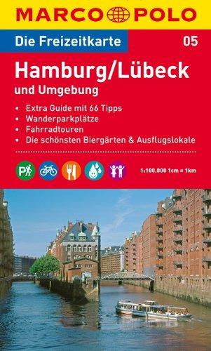 MARCO POLO Freizeitkarte Hamburg, Lübeck und Umgebung 1:100.000