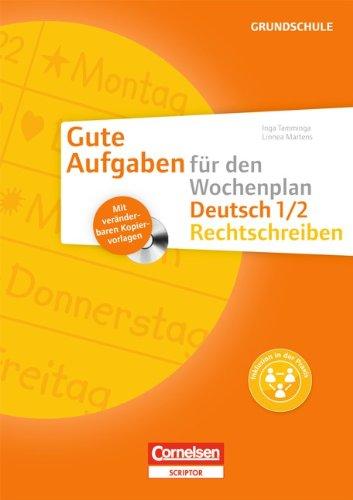 Rechtschreiben 1/2: Kopiervorlagen mit CD-ROM