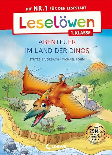 Leselöwen 1. Klasse - Abenteuer im Land der Dinos: Die Nr. 1 für den Lesestart - Mit Leselernschrift ABeZeh - Erstlesebuch für Kinder ab 6 Jahren - Großbuchstabenausgabe