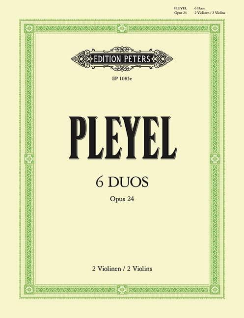 6 Duets Op. 24 for 2 Violins: Set of Parts, Part(s) (Edition Peters)