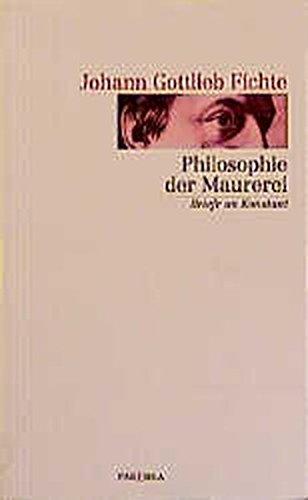 Philosophie der Maurerei. Briefe an Konstant.