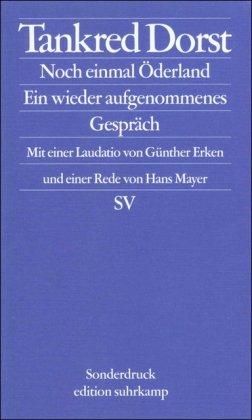 Noch einmal Öderland: Ein wieder aufgenommenes Gespräch (edition suhrkamp)