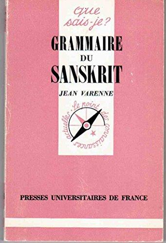 Grammaire du sanskrit