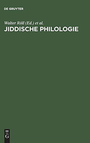 Jiddische Philologie: Festschrift für Erika Timm