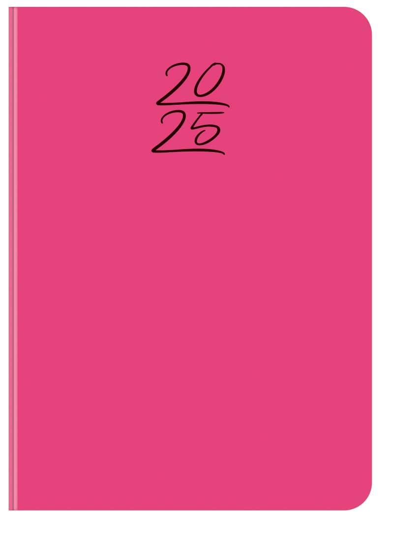 Wochentimer Colour pink 2025: Terminkalender mit Wochenübersicht und Lesezeichenband. Taschenkalender im Format: 11 x 15,5 cm