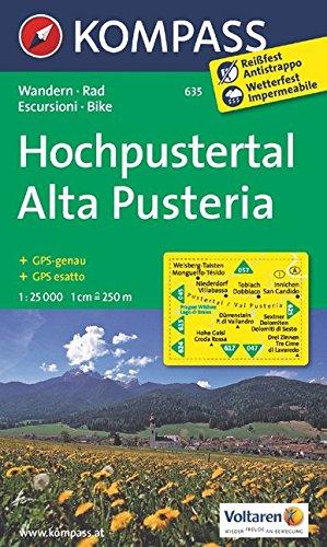 Hochpustertal - Alta Pusteria 1 : 25 000 (KOMPASS-Wanderkarten, Band 635)