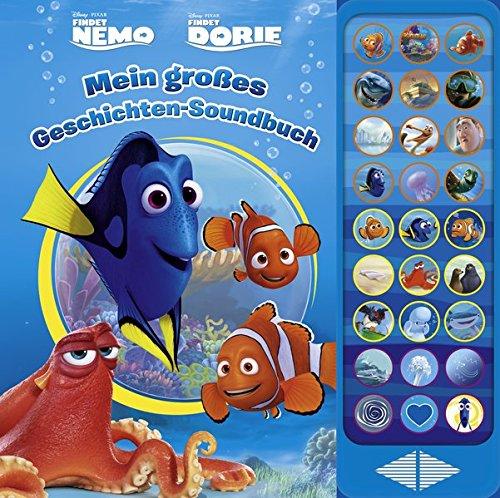 27-Button-Soundbuch - Disney Nemo/Dorie: Mein großes Geschichten-Soundbuch - 2 Geschichten, 27 lustige Geräusche - Hardcover-Buch - Geräuschebuch zu den Pixar-Filmen