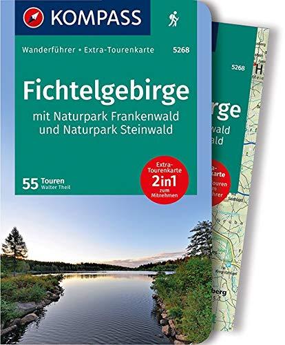 KOMPASS Wanderführer Fichtelgebirge mit Naturpark Frankenwald und Naturpark Steinwald: Wanderführer mit Extra-Tourenkarte 1:65000, 55Touren, GPX-Daten zum Download.