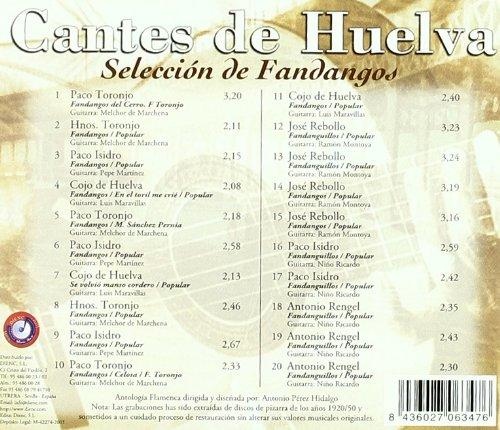 Cantes De Huelva -Epoca Dorada Del Flco.