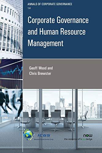 Corporate Governance and Human Resource Management (Annals of Corporate Governance, Band 4)