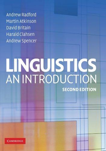 Linguistics: An Introduction