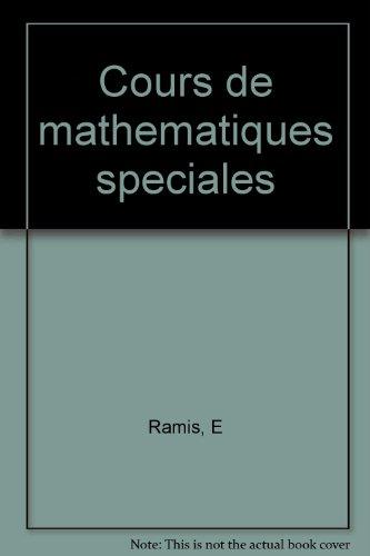 Cours de mathématiques spéciales