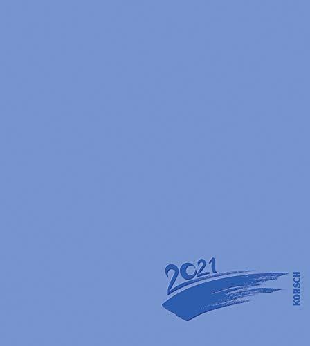 Foto-Malen-Basteln Bastelkalender blau 2021: Fotokalender zum Selbstgestalten. Do-it-yourself Kalender mit festem Fotokarton. Edle Folienprägung. Format: 21,5 x 24 cm