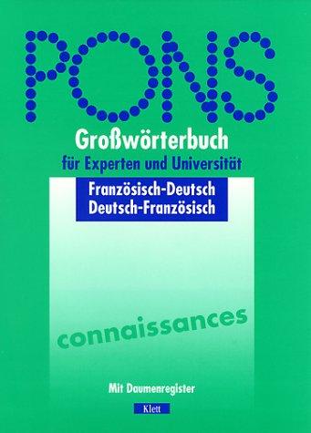 PONS Großwörterbuch für Experten und Universität, Französisch, mit Daumenregister