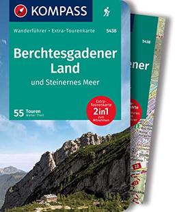 KOMPASS Wanderführer 5438 Berchtesgadener Land und Steinernes Meer, 55 Touren: mit Extra-Tourenkarte Maßstab, GPX-Daten zum Download