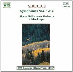 Sibelius Sinfonien 3 und 4 Leaper