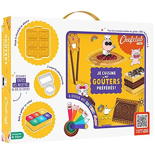 Coffret Kids : Je cuisine mes goûters préférés: Avec 1 moule à 6 chocolats, 2 emporte-pièces, 1 boîte à goûter