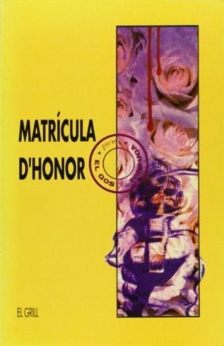 MATRICULA D`HONOR