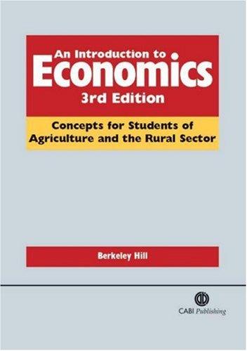 An Introduction to Economics: Concepts for Students of Agriculture And the Rural Sector