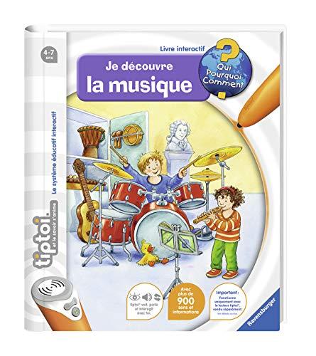 Ravensburger - 00605 - Jeu Éducatif Électronique - Tiptoi - Livre - Je Découvre la Musique