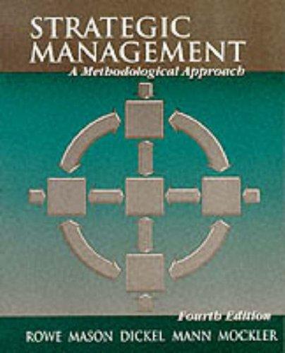 Strategic Management: A Methodological Approach