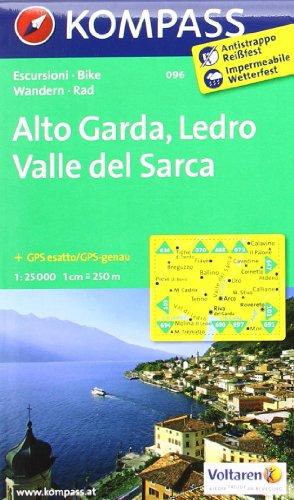 Alto Garda - Ledro - Valle del Sarca: Wanderkarte mit Radtouren.  GPS-genau. 1:25000