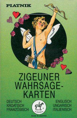 Zigeuner Wahrsagekarten. Deutsch/Englisch/Kroatisch/Ungarisch/Französisch/Italienisch: 36 Karten mit Anleitung