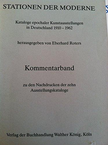 Kataloge epochemachender Kunstausstellungen in Deutschland 1910-1962