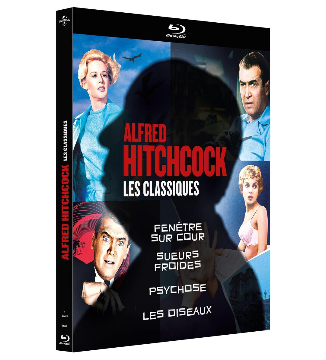 COFFRET ALFRED HITCHCOCK - LES CLASSIQUES - 4 BD