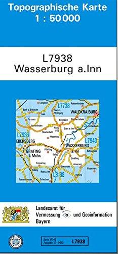 TK50 L7938 Wasserburg a.Inn: Topographische Karte 1:50000 (TK50 Topographische Karte 1:50000 Bayern)