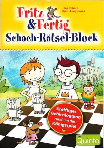 Fritz&Fertig Schach-Rätselblock: Kniffliges Gehirnjogging rund um das Königsspiel (Schach-Rätsel-Block: Spannende Schachaufgaben für Kinder)