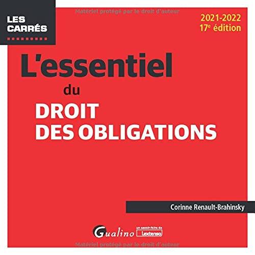 L'essentiel du droit des obligations : 2021-2022