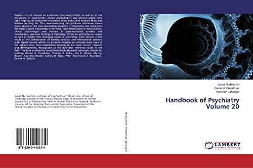 Handbook of Psychiatry Volume 20