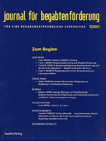 journal für begabtenförderung 1/2001: Zum Beginn