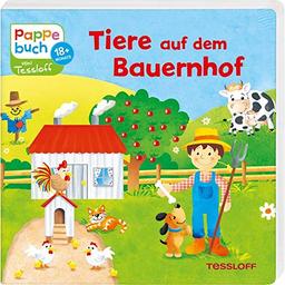 Pappebuch. Tiere auf dem Bauernhof: Für Kinder ab 18 Monaten (Bilderbuch ab 18 Monate)