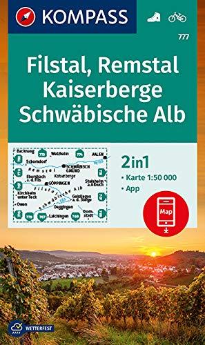 KOMPASS Wanderkarte Filstal, Remstal, Kaiserberge, Schwäbische Alb: Wanderkarte mit Aktiv Guide und Radwegen. GPS-genau.1:50000 (KOMPASS-Wanderkarten, Band 777)