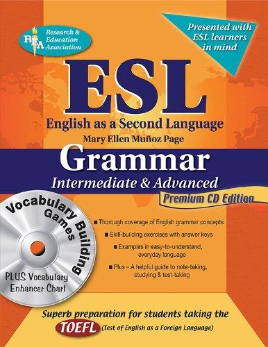 ESL Intermediate/Advanced Grammar W/Vocab Builder W/CD-ROM (English as a Second Language)