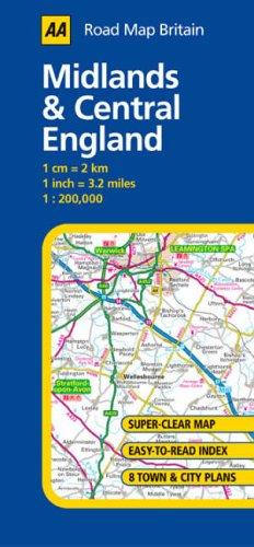 Midlands and Central England (AA Road Map Britain)