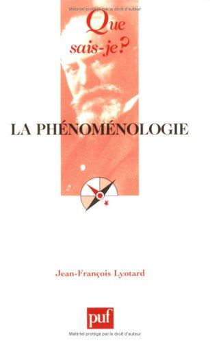 La phénoménologie