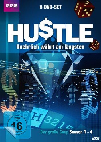 Hustle - Unehrlich währt am längsten - Der große Coup (Staffel 1-4) [8 DVDs] + 30 Minuten Bonusmaterial