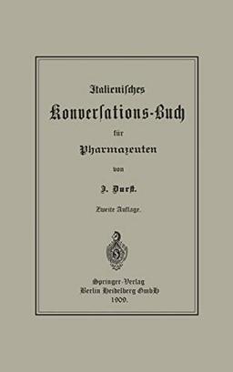 Italienisches Konversations-Buch für Pharmazeuten