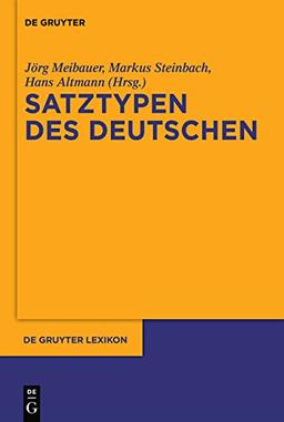 De Gruyter Lexikon: Satztypen des Deutschen