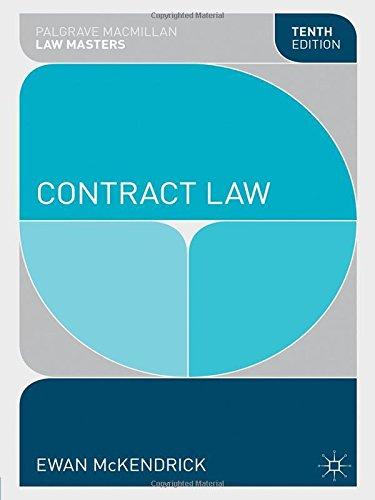 Contract Law (Palgrave Law Masters)