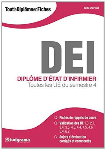 DEI, diplôme d'Etat d'infirmier : toutes les UE du semestre 4