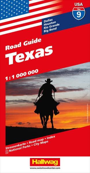 Texas Nr. 09 USA Road Guide 1:1 Mio. (Hallwag Strassenkarten)